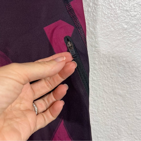 LULULEMON All Sport Crop Leggings Back Spin Stroke Dashing - Picture 8 of 12